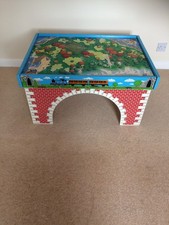 Thomas the tank engine wooden play table - railway train childrens toy, used