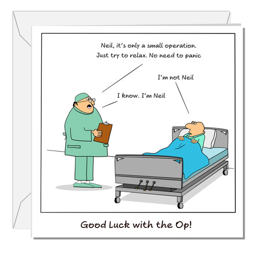Funny surgery card hip - surgery,