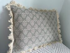 Susie Watson Duck Sprig Fabric Cotton Fabric  Fan Edge Cushion Cover Plain  Back