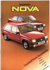 Vauxhall Nova Accessories 1983-84 UK Market Sales Brochure Hatchback Saloon