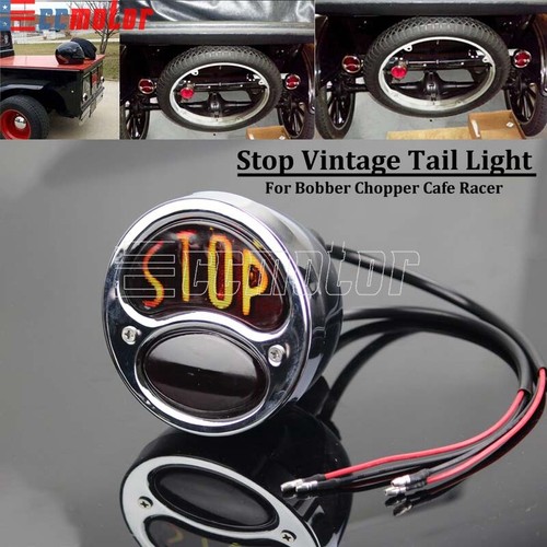 Chrome vintage stop tail - stop, brake