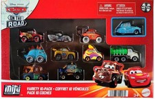 DISNEY PIXAR CARS 10 VEHICLE  DIE CAST CAR & TRUCKS MINI RACERS ON THE ROAD
