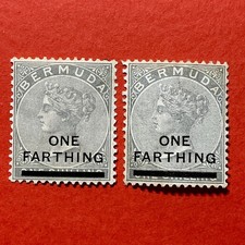 Bermuda Stamps, 1901 1s Dull &