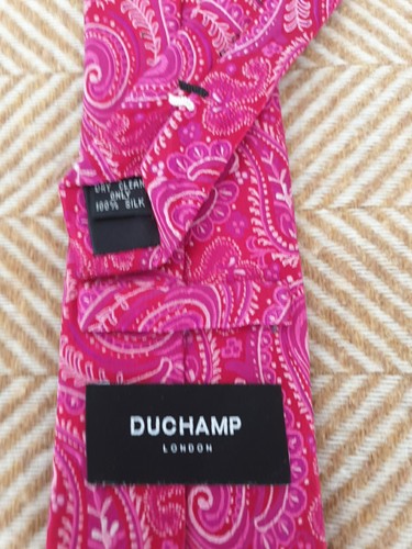 Duchamp silk tie - duchamp,