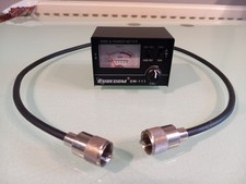 surecom sw-111 swr / 100w power meter / rg8 patch lead cb radio ham radio mint