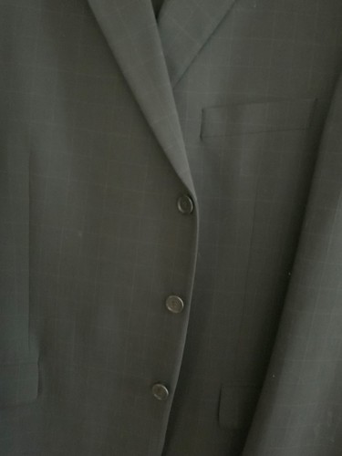 Mans piece suit blue check - piece,