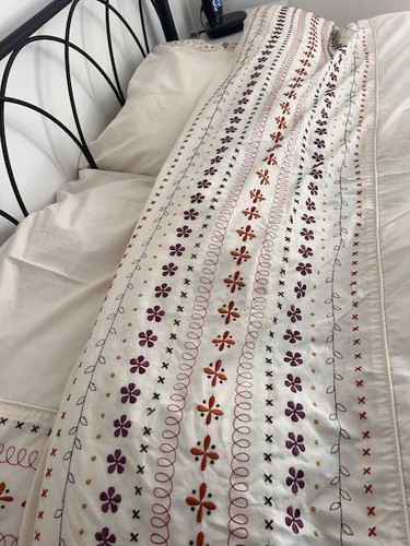 Lovely embroidered double - lovely,