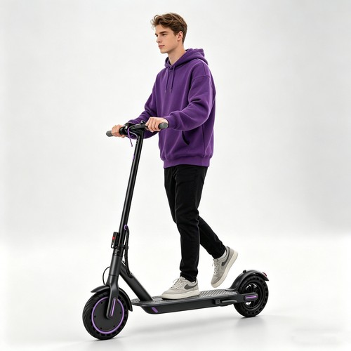 Hot electric scooter - hot!, long