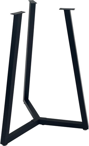 Black iron round - black, table