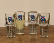 PASTIS 51 ANISETTE - 4 (FOUR) Glorious French Vintage Style Aperitif Glasses