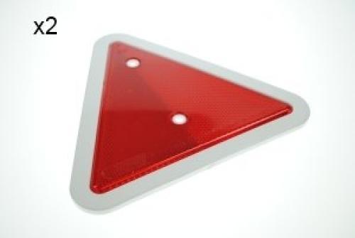 Red triangle reflectors for - 2x,