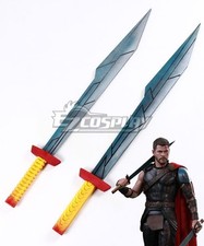 Thor Ragnarok 2x Arena Swords Cosplay Costume