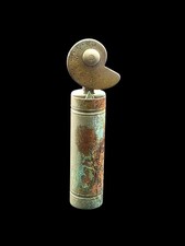 Victorian 19th Century Brass Pitch Pipe Tuning Whistle with Original Patina