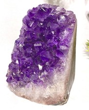 Extra Large 1.74LB Beautiful Deep Translucent Purple Amethyst Crystal Cluster