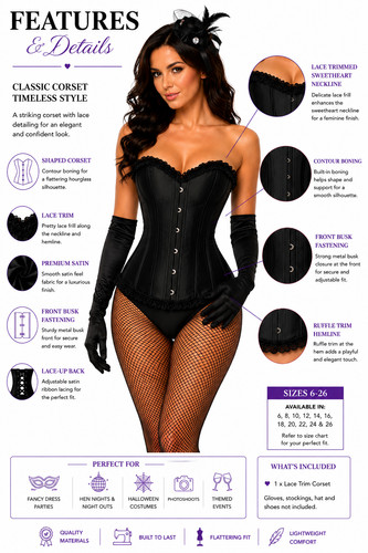 Burlesque corset top halloween - burlesque,