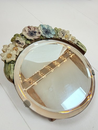 Vintage barbola mirror floral - barbola,