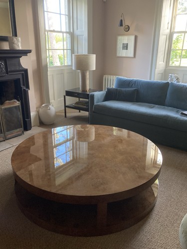 Burr walnut coffee table - burr,