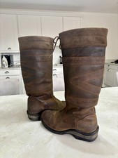 Toggi Canyon Women's Long Leather Boot - Chocolate, Size EU 40/UK 7