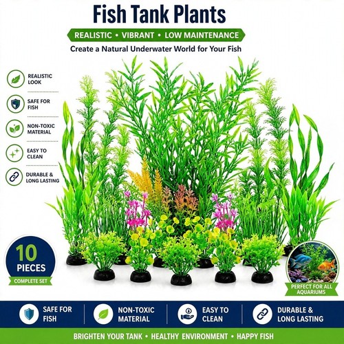 Fish tank plants quozuo 10pcs - tank,