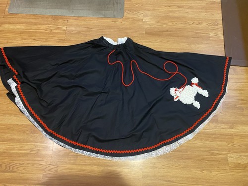 Handmade black poodle skirt - handmade,