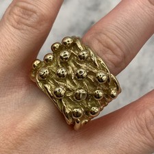 9 ct Gold Keeper Ring Yellow Gold - Size Y