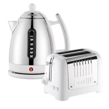 Dualit 2 Slice Toaster & 1.5 Litre Kettle Set, White