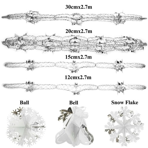 Silver white christmas - christmas, foil
