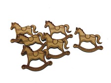 Wooden Rocking Horse Christmas