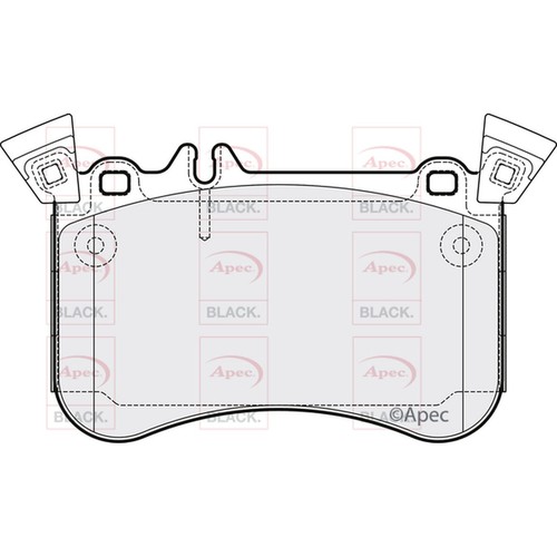 Brake pads set for mercedes - pads,