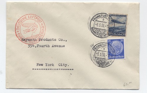 1936 germany zeppelin airmail - 1936,