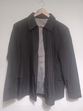 Mens Black Harrington Collared