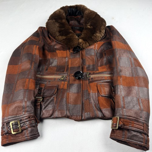 Womens vintage brown plaid - womens,