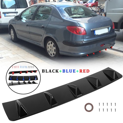 Gloss rear bumper diffuser - rear,