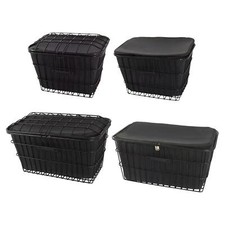 Bike Basket Tricycle Basket Portable Bike Pannier Metal Wire Bicycle Basket