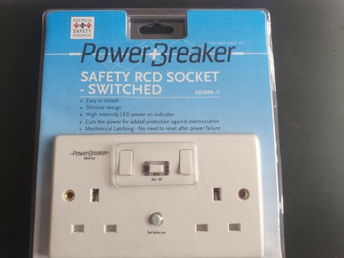 Power breaker twin rcd socket