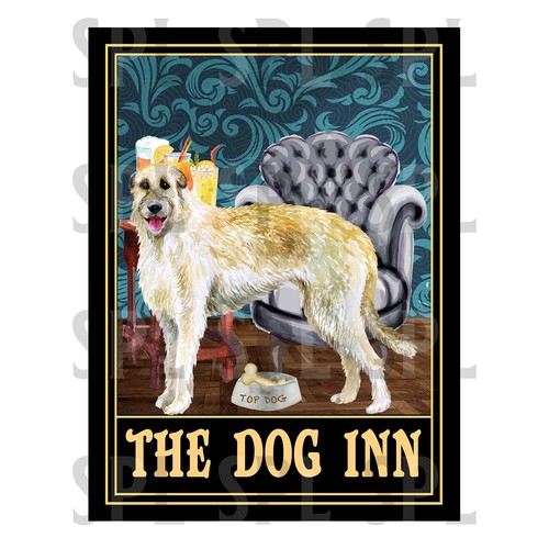 The dog inn - irish, wolfhound