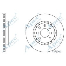 2x Brake Discs Vented For