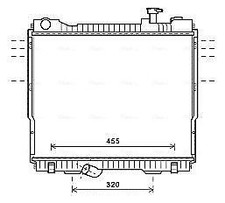 AVA Engine Cooling Radiator Aluminium Fins Fits Nissan Cabstar NT400 Cabstar