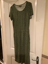 King Louie Jersey dress peacock pattern size medium
