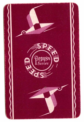 1948 pepys speed - speed, card