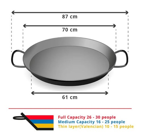 Paella cooking set with 50cm - cooking,