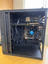 Mini Atx Desktop Case With Asus HB1M-C Intel I3 4th Gen, Nvidia Quattro 4000