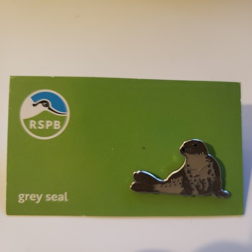 Rspb pin badge grey seal - badge,