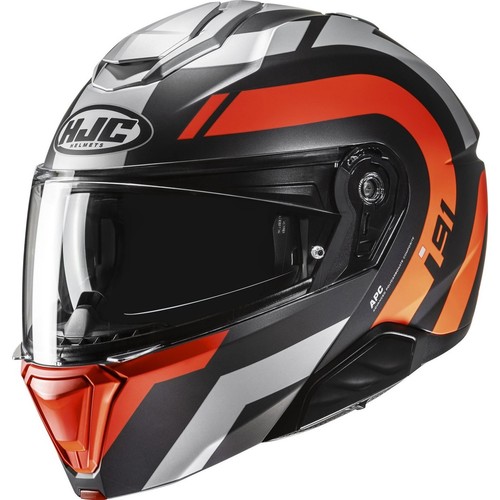 Hjc i91 arven orange flip - arven,