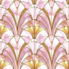 20x Pink Baroque Art Deco Peel and Stick Tiles Vinyl Sticker Bathroom Kitchen