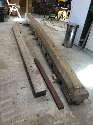 Reclaimed elm beam - elm, 4.4m