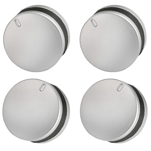 Silver black control knob - x, silver/black