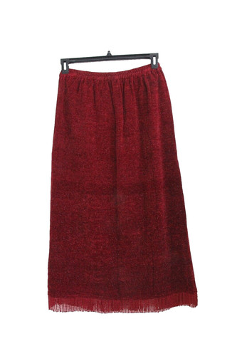 Women chenille midi skirt - midi,