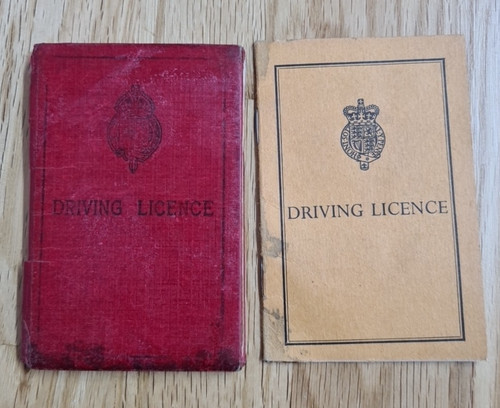 Vintage driving licence - vintage,