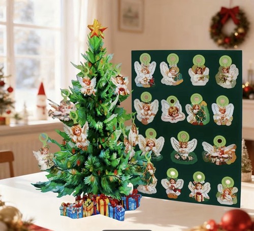 Christmas tree with angel - tree,